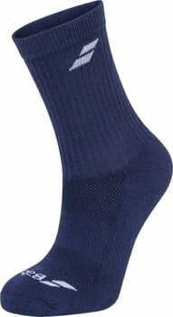 Socken Babolat 3 Pairs Pack White/Estate Blue/Grey 39-42 Socken - 3