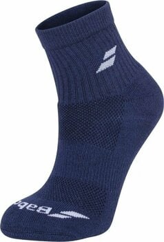 Socks Babolat Quarter 3 Pairs Pack White/Estate Blue/Grey 39-42 Socks - 2
