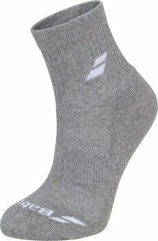 Socks Babolat Quarter 3 Pairs Pack White/Estate Blue/Grey 43-46 Socks - 3