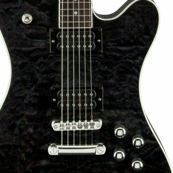 Guitarra elétrica de assinatura Jackson Mark Morton DX2 Dominion Quilt Maple Trans Black - 2