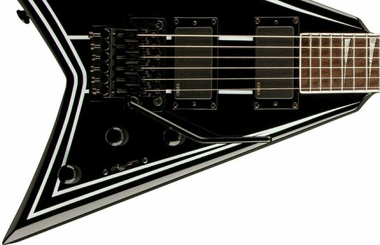 Guitare électrique Jackson Rhoads RRXMG Black with White Pintstripe - 3
