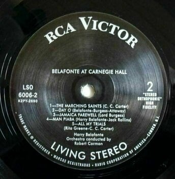Disque vinyle Harry Belafonte - Belafonte At Carnegie Hall (Reissue) (Remastered) (180g) (2 LP) - 3