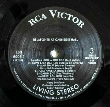 Disque vinyle Harry Belafonte - Belafonte At Carnegie Hall (Reissue) (Remastered) (180g) (2 LP) - 4
