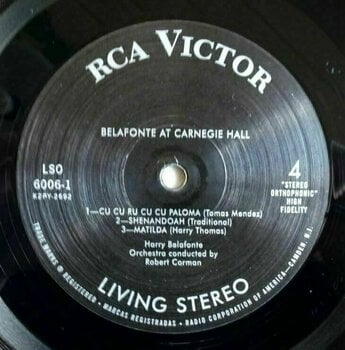 Vinyl Record Harry Belafonte - Belafonte At Carnegie Hall (Reissue) (Remastered) (180g) (2 LP) - 5