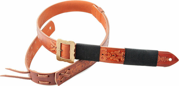 Leather guitar strap RightOnStraps Legend BM Bohemian Leather guitar strap Woody - 2