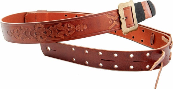 Leather guitar strap RightOnStraps Legend BM Bohemian Leather guitar strap Woody - 4