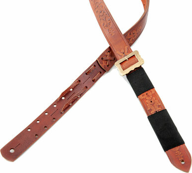 Leather guitar strap RightOnStraps Legend BM Bohemian Leather guitar strap Woody - 6