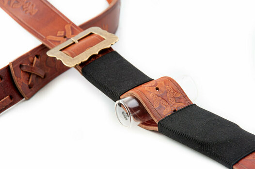 Leather guitar strap RightOnStraps Legend BM Bohemian Leather guitar strap Woody - 9