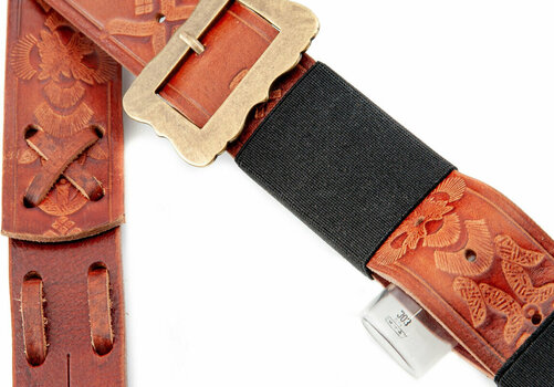 Leather guitar strap RightOnStraps Legend BM Bohemian Leather guitar strap Woody - 11