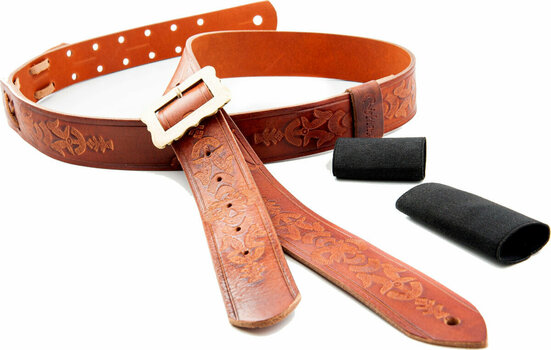 Leather guitar strap RightOnStraps Legend BM Bohemian Leather guitar strap Woody - 14