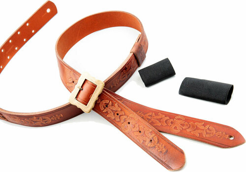 Leather guitar strap RightOnStraps Legend BM Bohemian Leather guitar strap Woody - 16