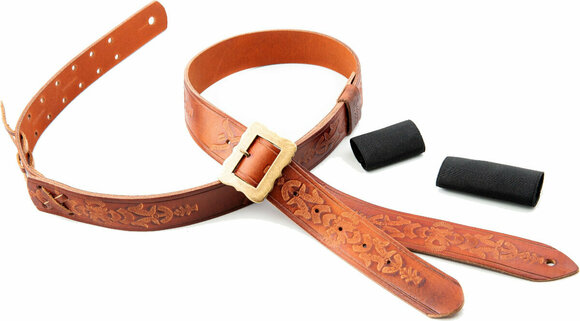 Leather guitar strap RightOnStraps Legend BM Bohemian Leather guitar strap Woody - 18