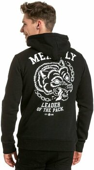Majica s kapuljačom na otvorenom Meatfly Leader Of The Pack Hoodie Black XL Majica s kapuljačom na otvorenom - 3