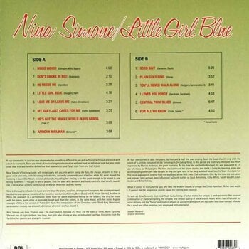 Płyta winylowa Nina Simone - Little Girl Blue (Transparent Green Vinyl) (LP) - 2