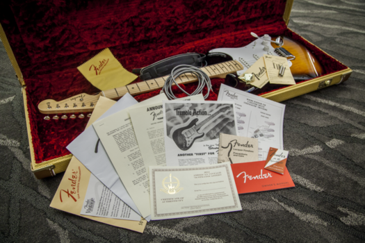 Chitară electrică Fender 60th Anniversary American Vintage 1954 Stratocaster 2TS - 5