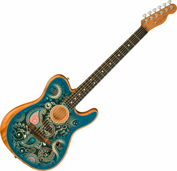 Guitare acoustique-électrique Fender FSR American Acoustasonic Telecaster Blue Paisley Guitare acoustique-électrique - 3