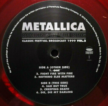 Vinyl Record Metallica - Rocking At The Ring Vol.2 (Red Coloured) (2 LP) - 4