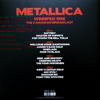 Disque vinyle Metallica - Winnipeg 1986 (2 LP) - 6