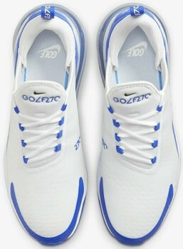 Moški čevlji za golf Nike Air Max 270 G Golf Shoes White/Black/Racer Blue/Pure Platinum 44 - 4