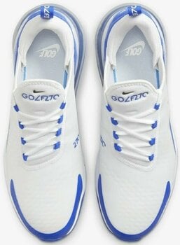 Herren Golfschuhe Nike Air Max 270 G Golf Shoes White/Black/Racer Blue/Pure Platinum 45 - 4