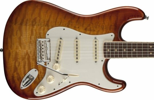 Guitare électrique Fender Select Stratocaster Exotic Maple Quilt Iced Tea Burst - 3