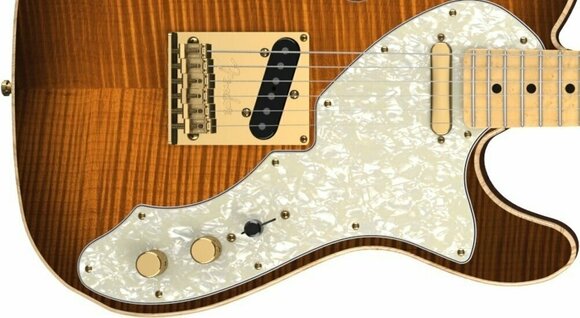 Elektromos gitár Fender Select Thinline Telecaster w Gold Hardware Violin Burst - 3