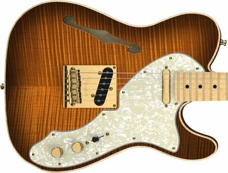 E-Gitarre Fender Select Thinline Telecaster w Gold Hardware Violin Burst - 4
