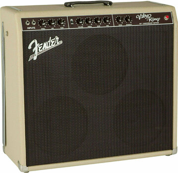 Amplificador combo a válvulas para guitarra Fender Vibro-King Custom Blonde - 4