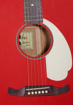 Dreadnought elektro-akoestische gitaar Fender Pro Custom Kingman C Fiesta Red - 2