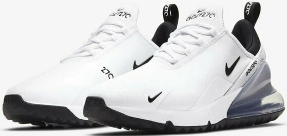 Muške cipele za golf Nike Air Max 270 G Golf Shoes White/Black/Pure Platinum 35,5 - 5