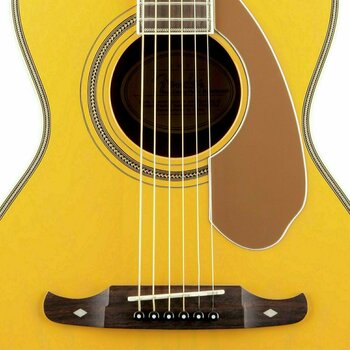Signature Acoustic Guitar Fender Ron Emory Loyalty Parlor Ash Butterscotch - 3