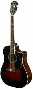 Guitarra eletroacústica de assinatura Fender Wayne Kramer Dreadnought CE Vintage Sunburst - 3