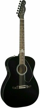Elektroakustická gitara Fender Avril Lavigne Newporter Black - 4