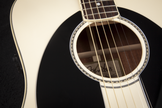 Guitarra eletroacústica de assinatura Fender Tony Alva Sonoran SCE White Pearl - 5