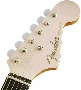 elektroakustisk gitarr Fender Sonoran SCE Shell Pink - 2