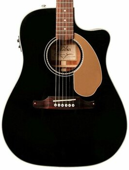 elektroakustisk gitarr Fender Sonoran SCE Thinline Black - 2