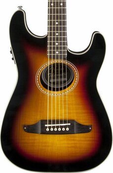 Speciell akustisk-elektrisk gitarr Fender Stratacoustic Premier 3 Color Sunburst - 3
