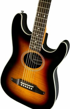 Guitarra eletroacústica especial Fender Stratacoustic Premier 3 Color Sunburst - 4