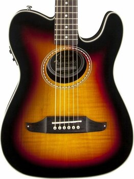 Special Acoustic-electric Guitar Fender Telecoustic Premier 3 Color Sunburst - 3