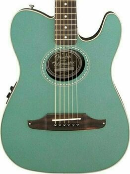 Special Acoustic-electric Guitar Fender Telecoustic Plus Sherwood Green - 3