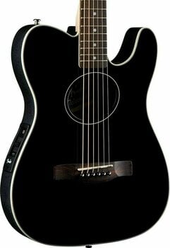Elektroakoestische gitaar Fender Telecoustic Black - 3