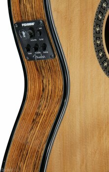 Guitarra clásica con preamplificador Fender CN240 SCE Thinline Natural - 5
