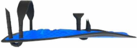 Plavecký doplněk Nike Training Hand Paddles Black/Photo Blue L/XL - 2