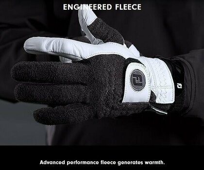 Rukavice Footjoy StaSof Winter Gloves Black/Grey M - 3