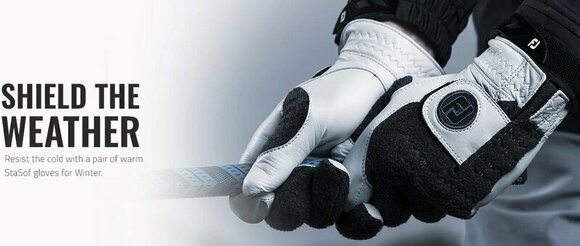 Handschuhe Footjoy StaSof Winter Gloves Black/Grey M - 5