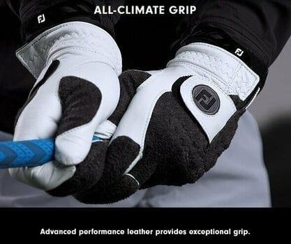 Rokavice Footjoy StaSof Winter Gloves Black/Grey ML - 4