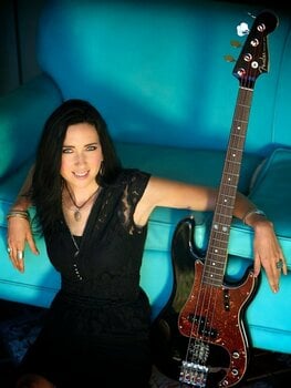 Elektrická basgitara Fender Squier Eva Gardner Precision Bass Black - 4