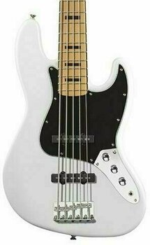 5-string Bassguitar Fender Squier Vintage Modified Jazz Bass V 5 String Olympic White - 2