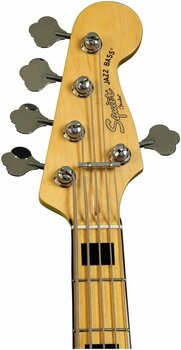 5-saitiger E-Bass, 5-Saiter E-Bass Fender Squier Vintage Modified Jazz Bass V 5 String Olympic White - 3