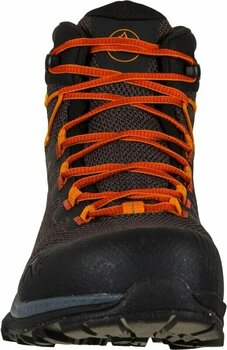 Mens Outdoor Shoes La Sportiva TX Hike Mid GTX Carbon/Saffron 41 Mens Outdoor Shoes - 4